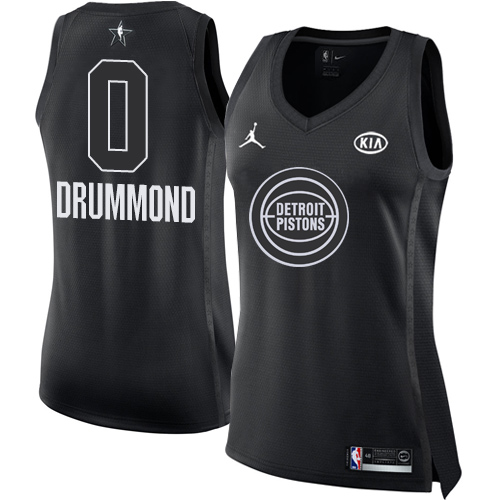 Nike Pistons #0 Andre Drummond Black Women's NBA Jordan Swingman 2018 All-Star Game Jersey