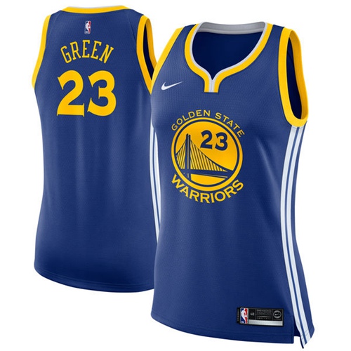 Nike Warriors #23 Draymond Green Blue Women's NBA Swingman Icon Edition Jersey