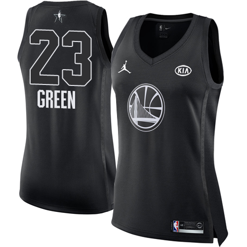 Nike Warriors #23 Draymond Green Black Women's NBA Jordan Swingman 2018 All-Star Game Jersey