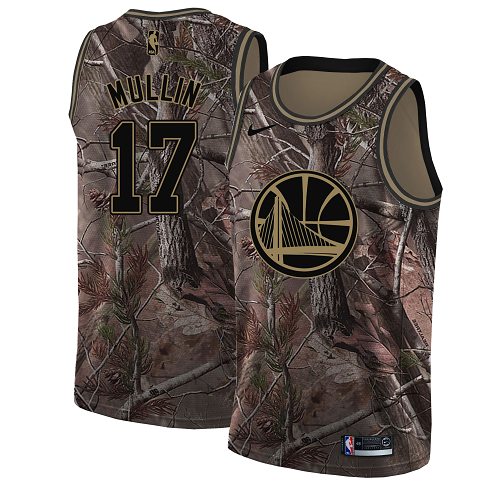 Nike Warriors #17 Chris Mullin Camo Women's NBA Swingman Realtree Collection Jersey