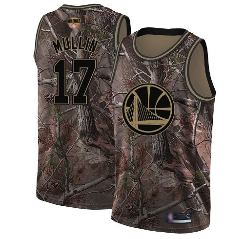 Warriors #17 Chris Mullin Camo 2019 Finals Bound Women's Basketball Swingman Realtree Collection Jersey