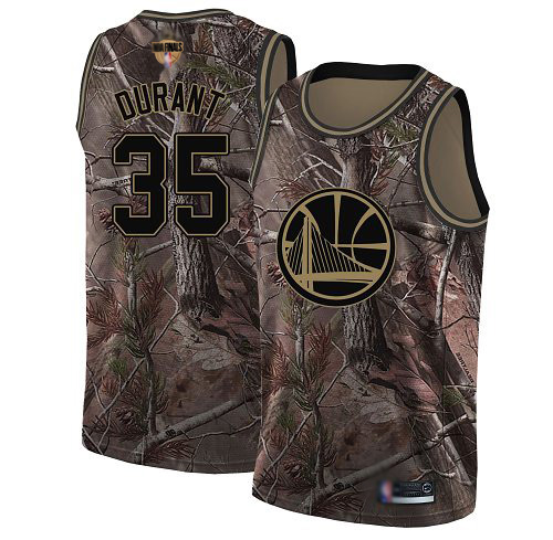 Warriors #35 Kevin Durant Camo 2019 Finals Bound Women's Basketball Swingman Realtree Collection Jersey