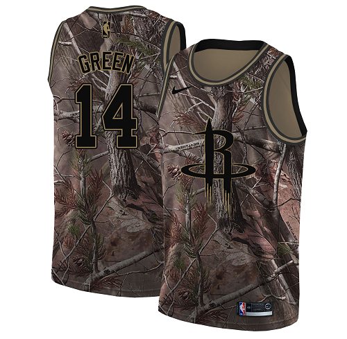 Nike Rockets #14 Gerald Green Camo Women's NBA Swingman Realtree Collection Jersey