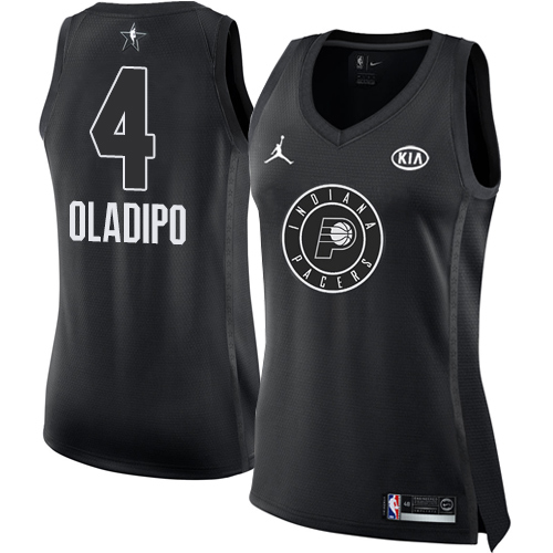 Nike Pacers #4 Victor Oladipo Black Women's NBA Jordan Swingman 2018 All-Star Game Jersey