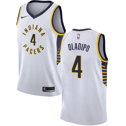 Nike Pacers #4 Victor Oladipo White Women's NBA Swingman Association Edition Jersey