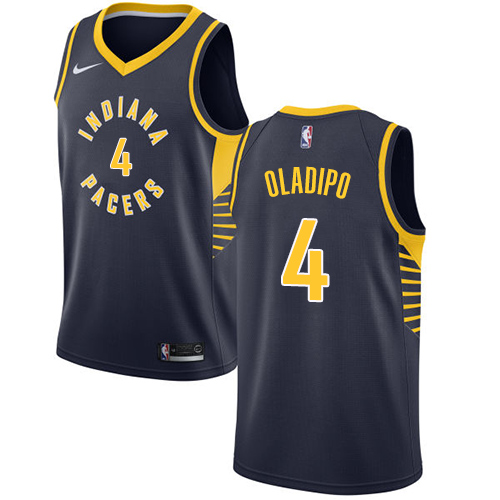 Nike Pacers #4 Victor Oladipo Navy Blue Women's NBA Swingman Icon Edition Jersey