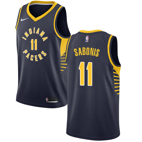 Nike Pacers #11 Domantas Sabonis Navy Blue Women's NBA Swingman Icon Edition Jersey