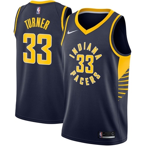 Nike Pacers #33 Myles Turner Navy Blue Women's NBA Swingman Icon Edition Jersey