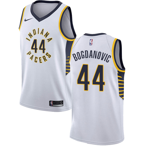 Nike Pacers #44 Bojan Bogdanovic White Women's NBA Swingman Association Edition Jersey