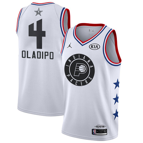 Nike Pacers #4 Victor Oladipo White Women's NBA Jordan Swingman 2019 All-Star Game Jersey