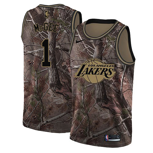 Nike Lakers #1 JaVale McGee Camo Women's NBA Swingman Realtree Collection Jersey