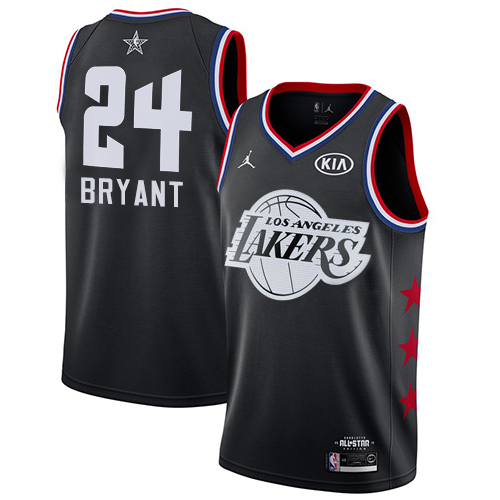 Nike Lakers #24 Kobe Bryant Black Women's NBA Jordan Swingman 2019 All-Star Game Jersey