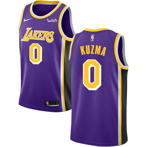 Nike Lakers #0 Kyle Kuzma Purple Women's NBA Swingman Statement Edition Jersey