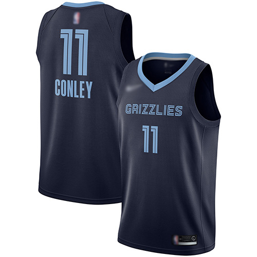 Grizzlies #11 Mike Conley Navy Blue Women's Basketball Swingman Icon Edition Jersey