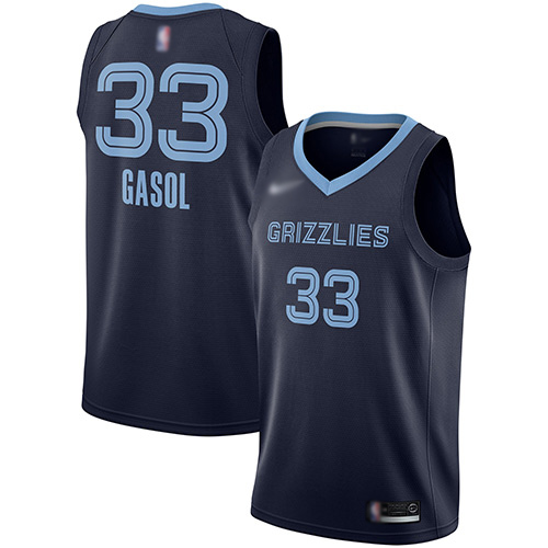 Grizzlies #33 Marc Gasol Navy Blue Women's Basketball Swingman Icon Edition Jersey