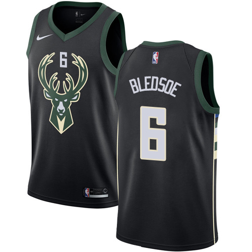 Nike Bucks #6 Eric Bledsoe Black Women's NBA Swingman Statement Edition Jersey