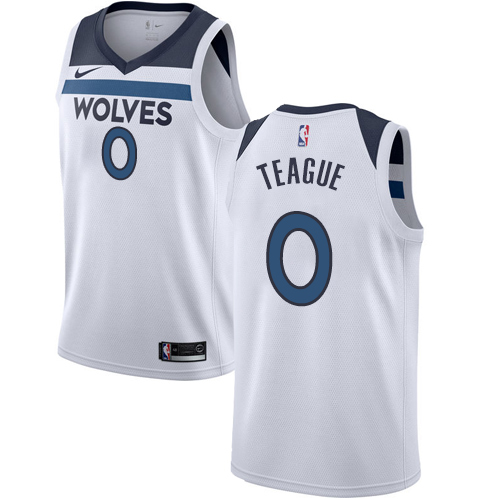 Nike Timberwolves #0 Jeff Teague White Women's NBA Swingman Association Edition Jersey