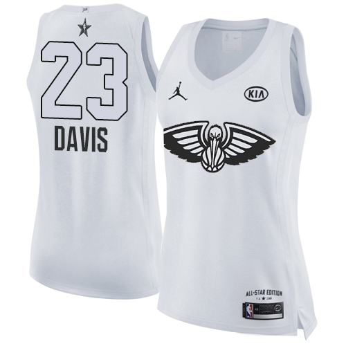 Nike Pelicans #23 Anthony Davis White Women's NBA Jordan Swingman 2018 All-Star Game Jersey - Click Image to Close