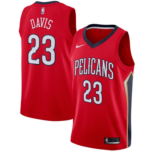 Nike Pelicans #23 Anthony Davis Red Women's NBA Swingman Statement Edition Jersey