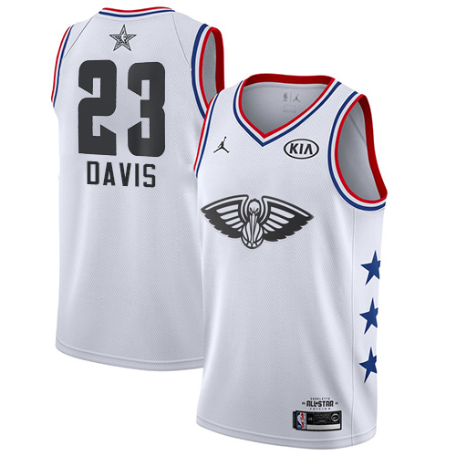 Nike Pelicans #23 Anthony Davis White Women's NBA Jordan Swingman 2019 All-Star Game Jersey