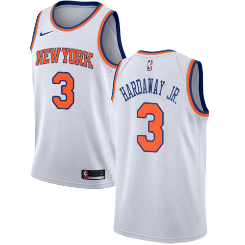 Nike Knicks #3 Tim Hardaway Jr. White Women's NBA Swingman Association Edition Jersey