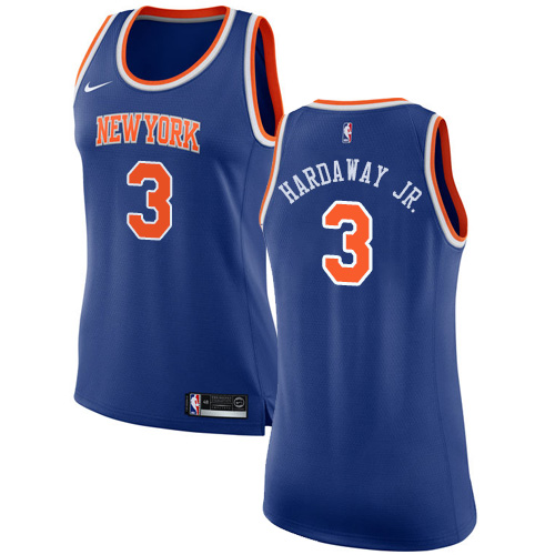 Nike Knicks #3 Tim Hardaway Jr. Blue Women's NBA Swingman Icon Edition Jersey