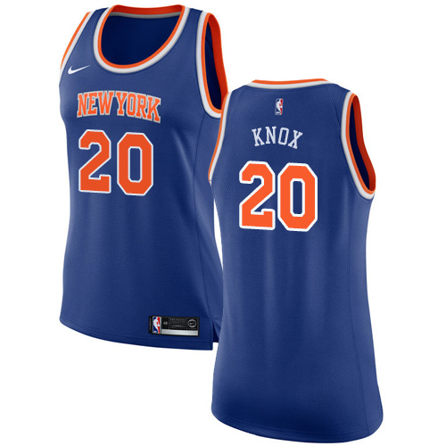 Nike Knicks #20 Kevin Knox Blue Women's NBA Swingman Icon Edition Jersey