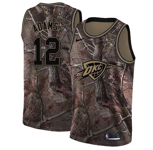 Nike Thunder #12 Steven Adams Camo Women's NBA Swingman Realtree Collection Jersey