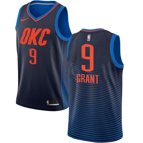 Nike Thunder #9 Jerami Grant Navy Blue Women's NBA Swingman Statement Edition Jersey