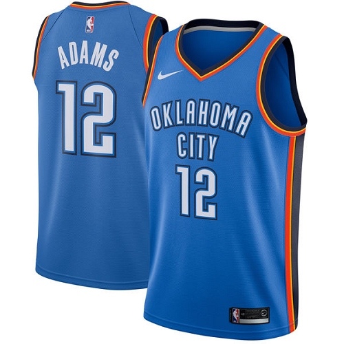 Nike Thunder #12 Steven Adams Blue Women's NBA Swingman Icon Edition Jersey