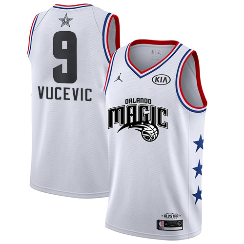 Nike Magic #9 Nikola Vucevic White Women's NBA Jordan Swingman 2019 All-Star Game Jersey