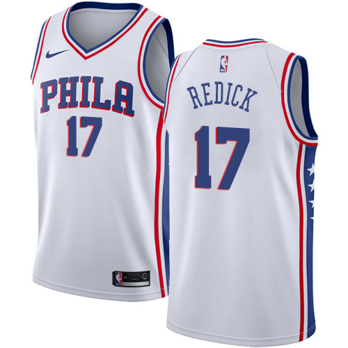 Nike 76ers #17 JJ Redick White Women's NBA Swingman Association Edition Jersey