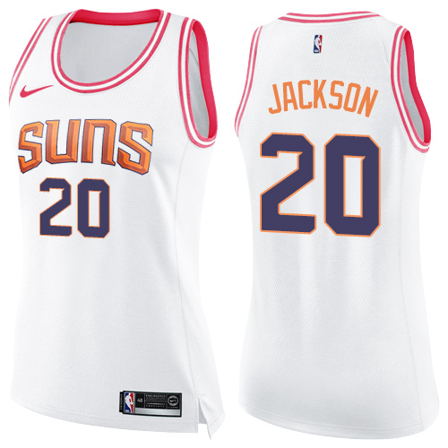 Nike Suns #20 Josh Jackson White/Pink Women's NBA Swingman Fashion Jersey