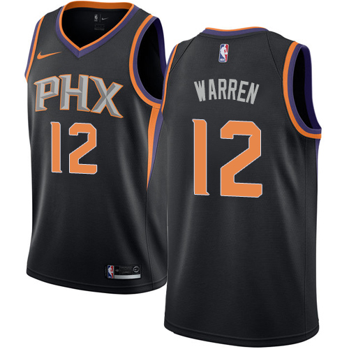 Nike Suns #12 T.J. Warren Black Women's NBA Swingman Statement Edition Jersey