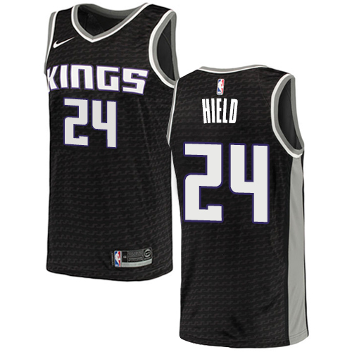 Nike Kings #24 Buddy Hield Black Women's NBA Swingman Statement Edition Jersey