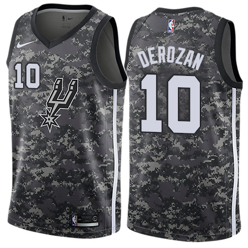 Nike Spurs #10 DeMar DeRozan Camo Women's NBA Swingman City Edition Jersey