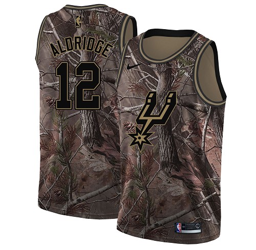 Nike Spurs #12 LaMarcus Aldridge Camo Women's NBA Swingman Realtree Collection Jersey