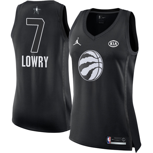 Nike Raptors #7 Kyle Lowry Black Women's NBA Jordan Swingman 2018 All-Star Game Jersey