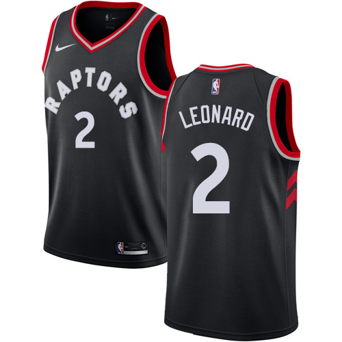 Nike Raptors #2 Kawhi Leonard Black Women's NBA Swingman Statement Edition Jersey - Click Image to Close