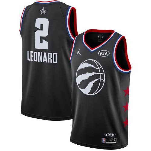 Nike Raptors #2 Kawhi Leonard Black Women's NBA Jordan Swingman 2019 All-Star Game Jersey