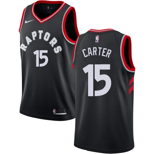 Nike Raptors #15 Vince Carter Black Women's NBA Swingman Statement Edition Jersey