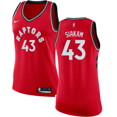 Nike Raptors #43 Pascal Siakam Red Women's NBA Swingman Icon Edition Jersey