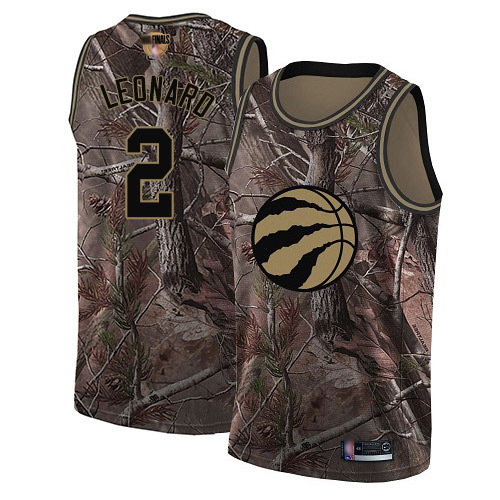 Raptors #2 Kawhi Leonard Camo 2019 Finals Bound Women's Basketball Swingman Realtree Collection Jersey