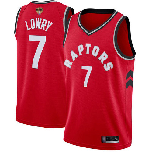 Raptors #7 Kyle Lowry Red 2019 Finals Bound Women's Basketball Swingman Icon Edition Jersey