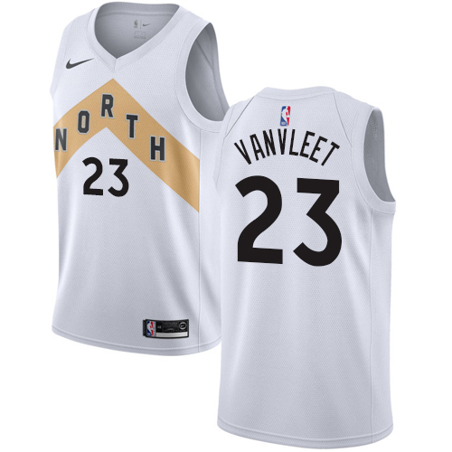 Raptors #23 Fred VanVleet White Women's Basketball Swingman City Edition 2018/19 Jersey