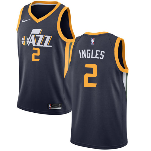 Nike Jazz #2 Joe Ingles Navy Women's NBA Swingman Icon Edition Jersey