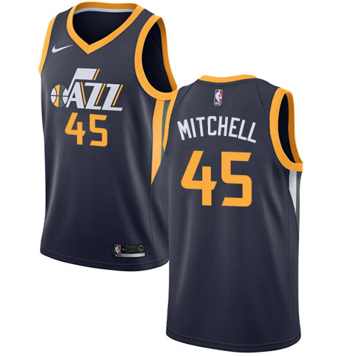 Nike Jazz #45 Donovan Mitchell Navy Women's NBA Swingman Icon Edition Jersey