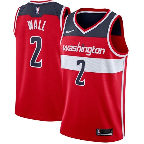 Nike Wizards #2 John Wall Red Women's NBA Swingman Icon Edition Jersey