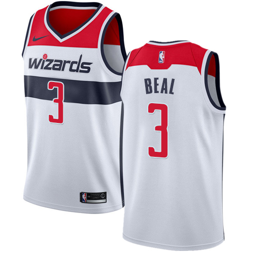 Nike Wizards #3 Bradley Beal White Women's NBA Swingman Association Edition Jersey - Click Image to Close