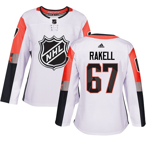 Adidas Ducks #67 Rickard Rakell White 2018 All-Star Pacific Division Authentic Women's Stitched NHL Jersey - Click Image to Close